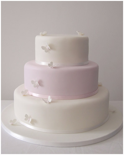 simple tiered wedding cakes