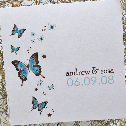 wedding invitations designs. Butterfly Theme